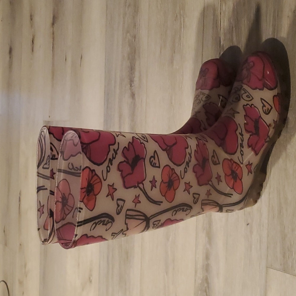 COACH Poppy Rain Boots